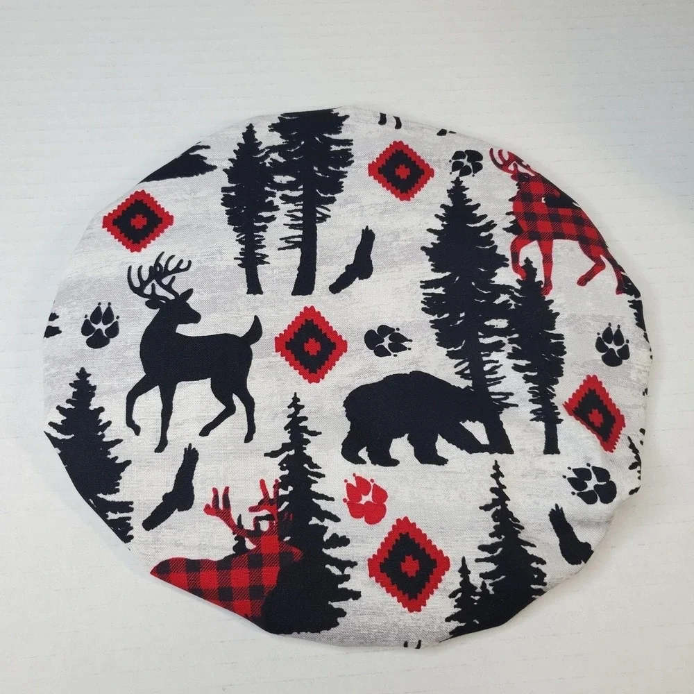 Forest Animals / Polka Dot Reversible KitchenAid Mixer Mixing Bowl‎ Cover Decor